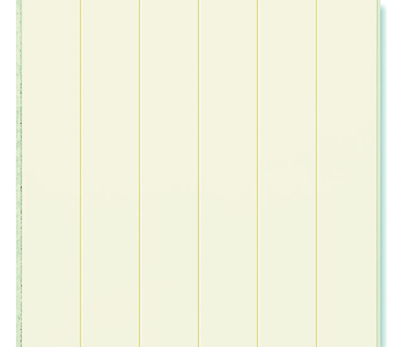 Sponplate 6-bord med fas 12x620x2390 mm hvit null - null - 2 - Miniatyr