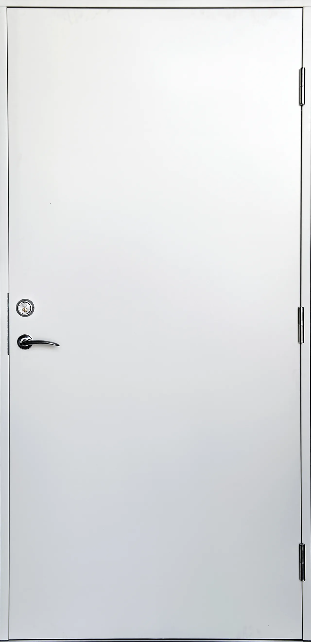 Ytterdør Tønsberg hvit høyrehengslet 90x210 cm