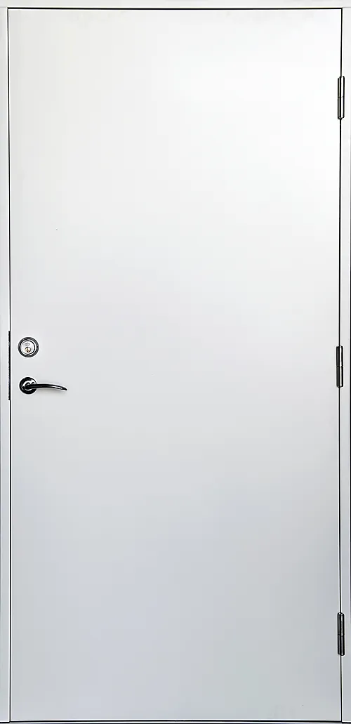 Ytterdør Tønsberg hvit høyrehengslet 90x210 cm