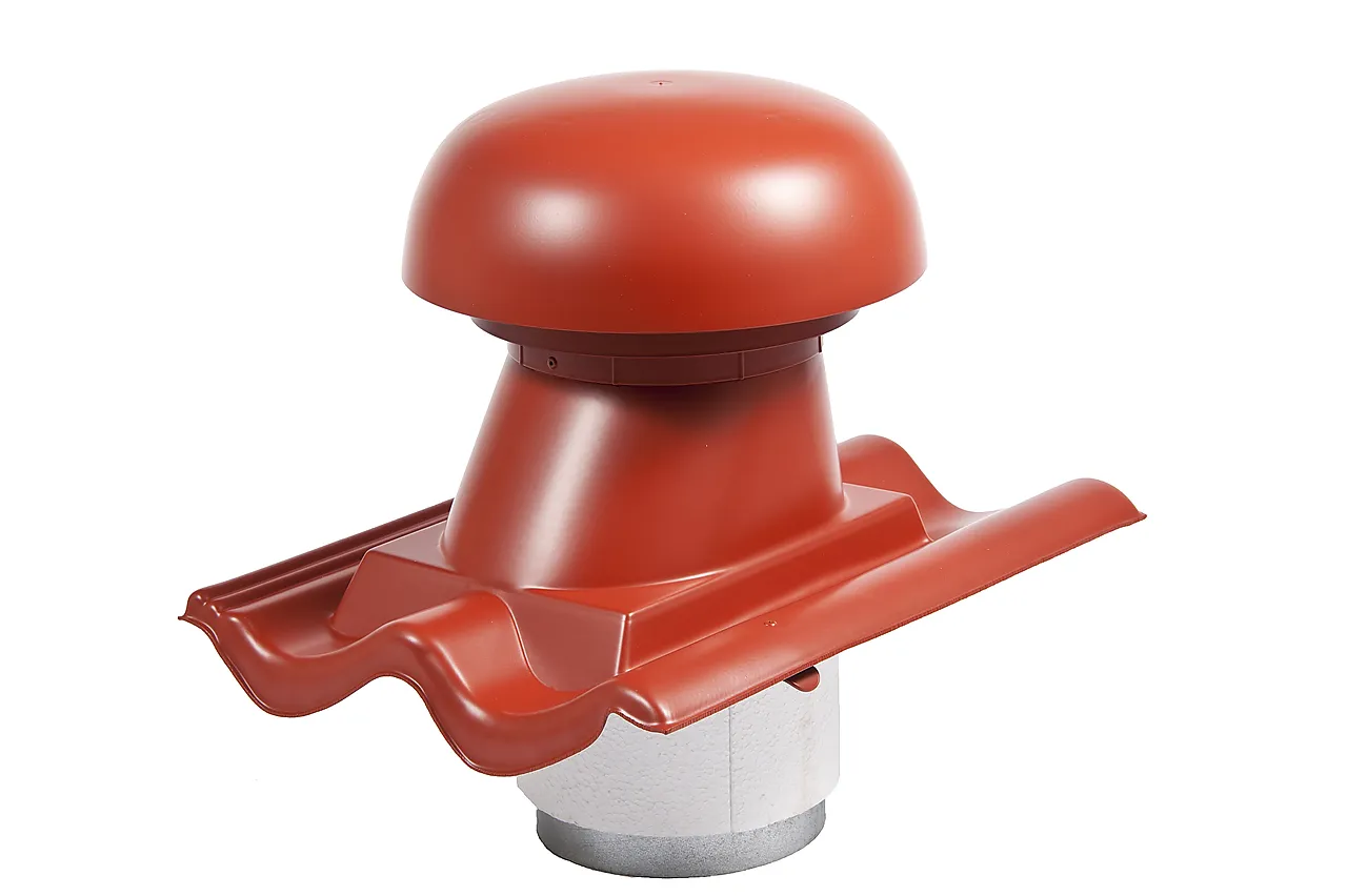 Takhatt pakke for ventilasjon enkelkrum HV160 rød