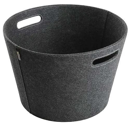 Vedkurv Proline filt grå