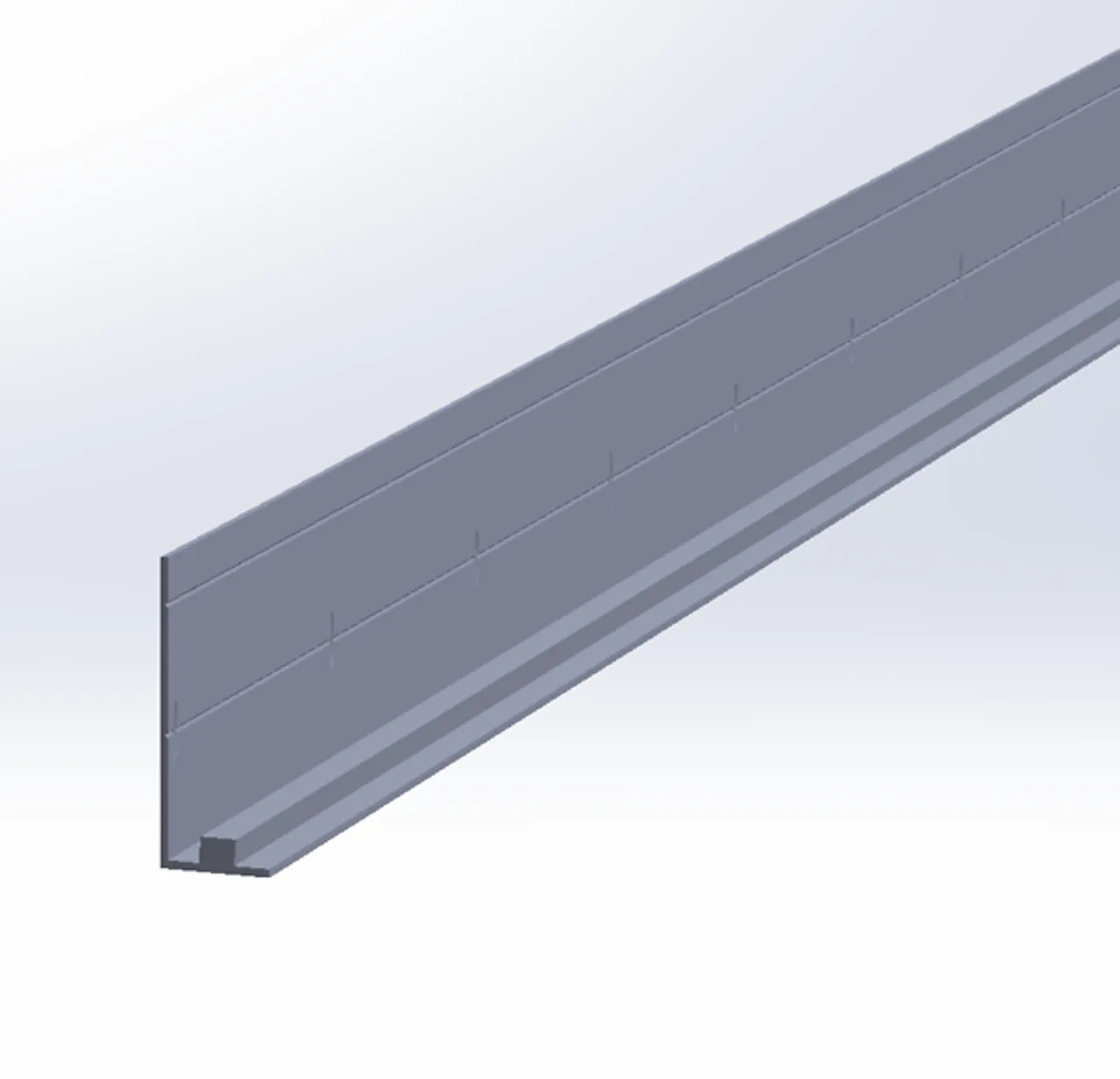 Bunnlist alu 2400 13x35x2400mm Bunnlist alu 2400 13x35x2400mm