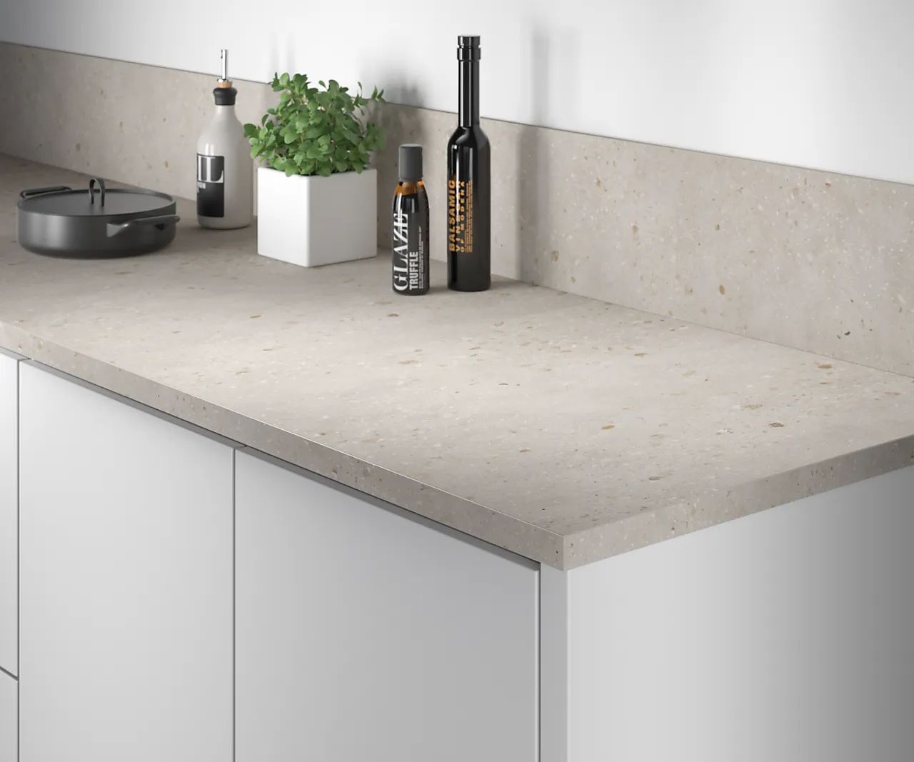 Benkeplate ABS 29x3020x610 mm terrazzo warm null - null - 2 - Miniatyr