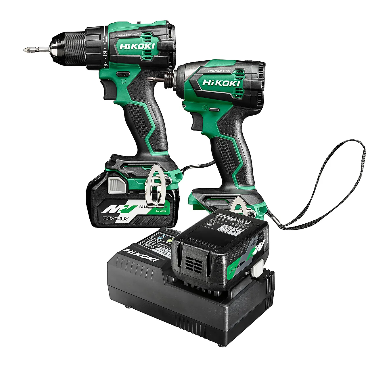 Verktøypakke kc18de (ds/wh) hsc bor- og slagskrutrekker komplett