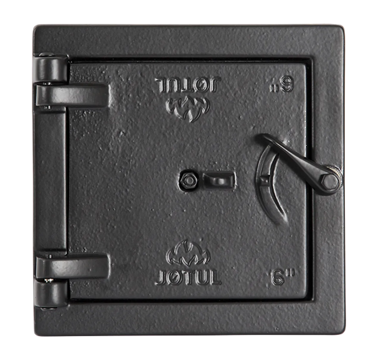 Feieluke støpejern 9” x 9” sort