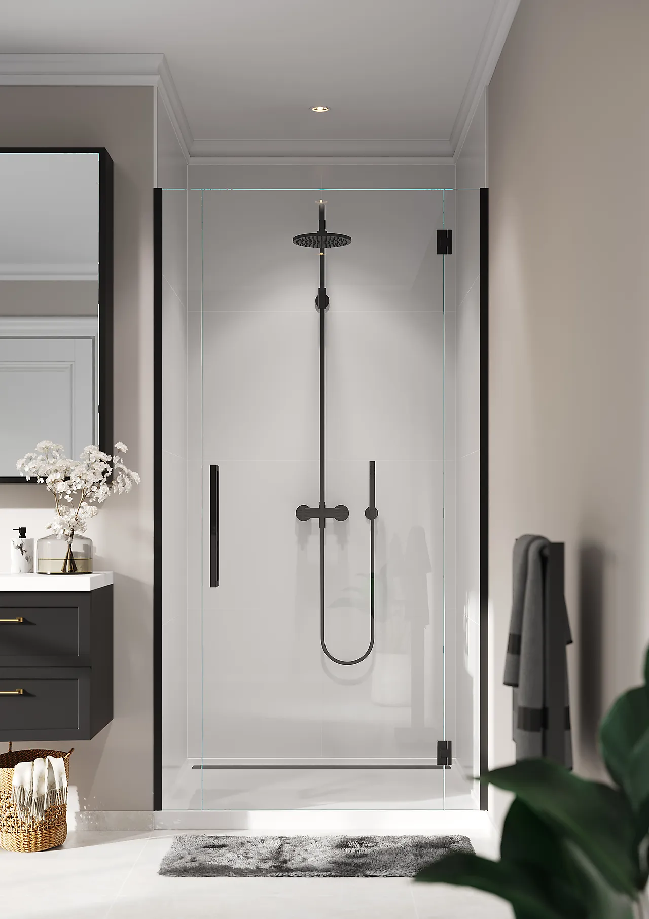 Fibo Rhodos White baderomspanel 60x60 cm null - null - 2 - Miniatyr