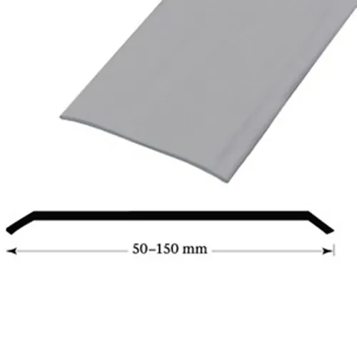 Terskel list rustfritt stål 130 mm 2 meter