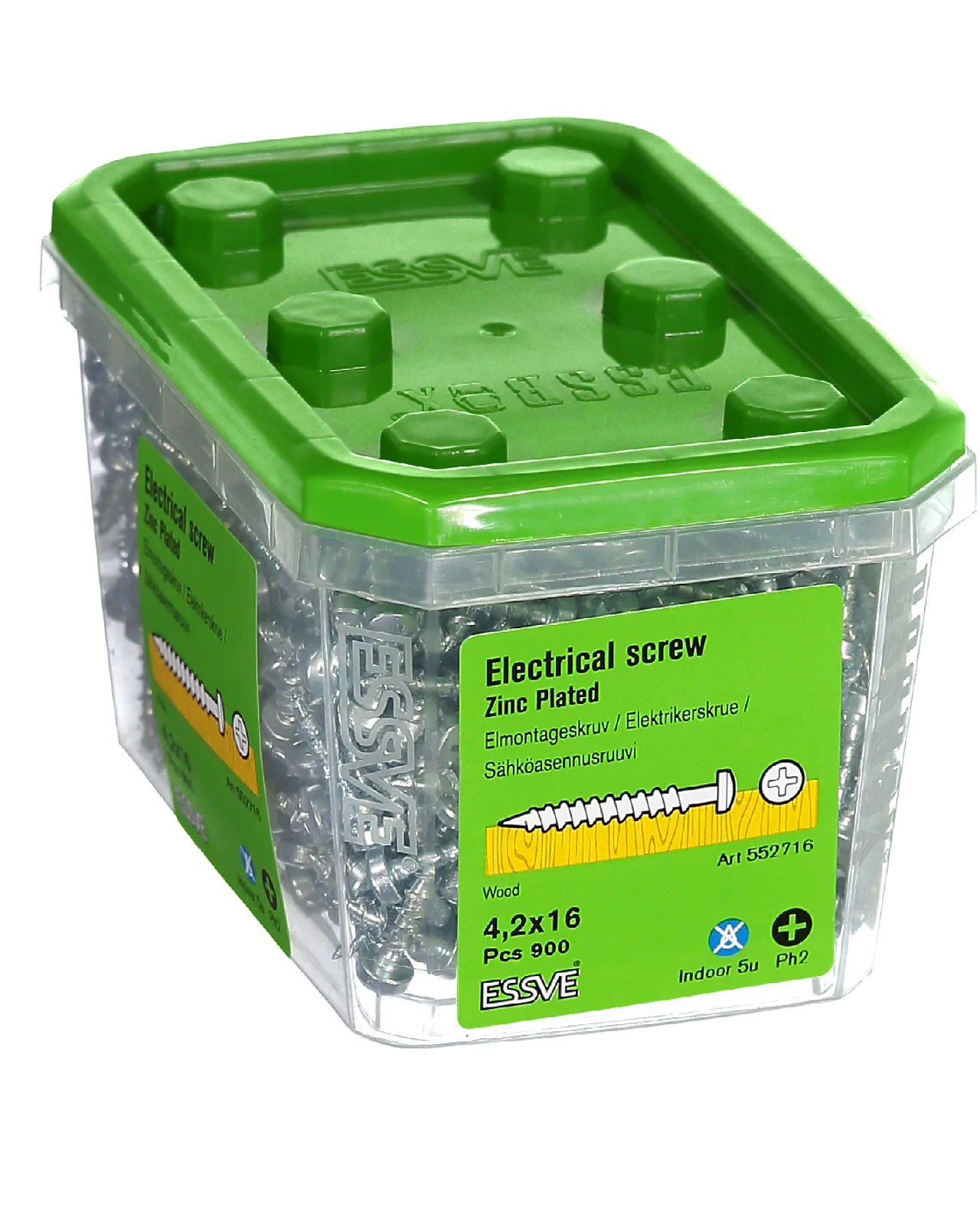 Elektrikerskrue 4,2x16 fzb -900 blankforsinket stål null - null - 2 - Miniatyr