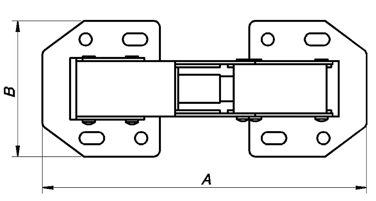 Skaphensel 105x44 mm elforzinket flat null - null - 2 - Miniatyr