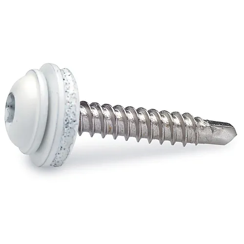 Vannbordskruer 4,2x25 mm hvit 20 stk