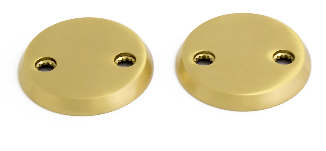 Blindskilt med hjertehull matt messing