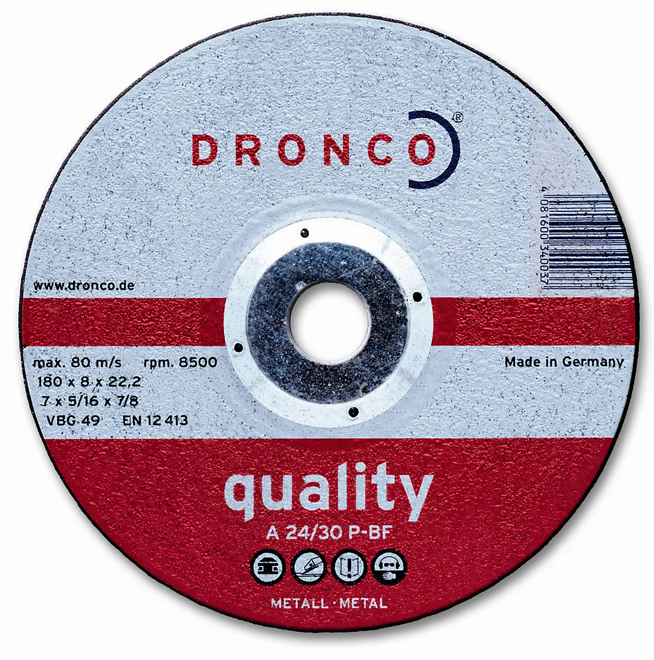 Slipesk a24/30p 230x6mm stålqualit