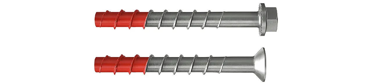 Betongskrue fbs 8x60/10 sk ultracut syrefast 6-kant tfix 50 stk null - null - 2 - Miniatyr