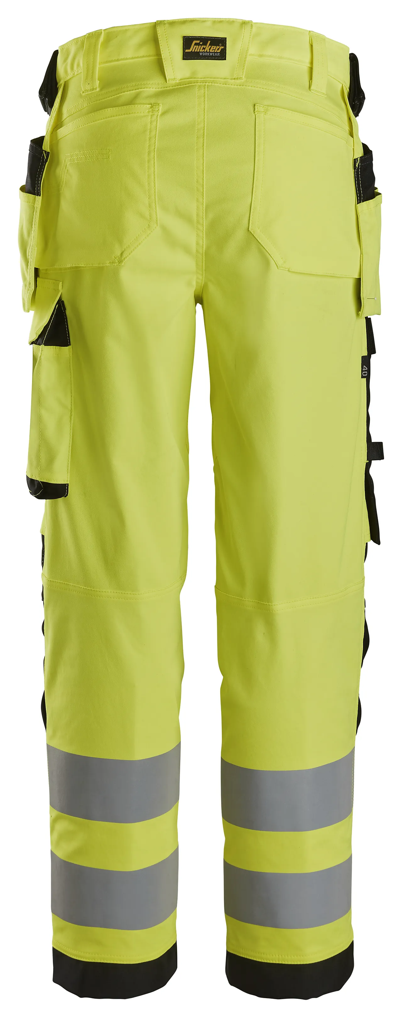 Bukse 6743 kl 2 dame highvis gul str 23 null - null - 3 - Miniatyr