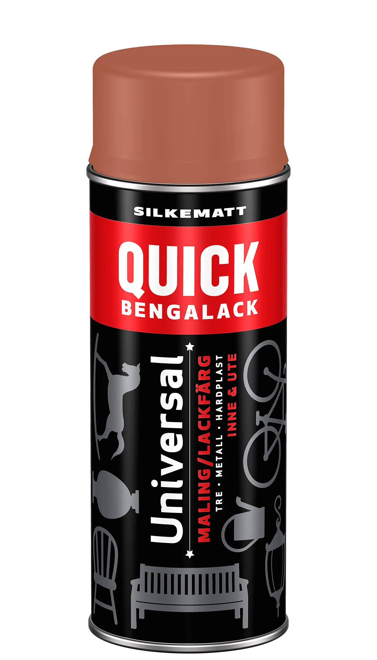 Bengalack spray terracottarød silkematt 400 ml