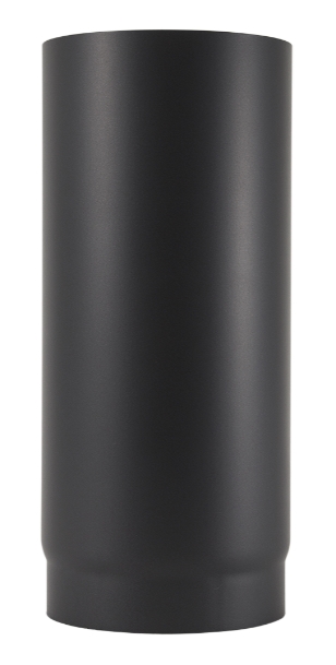 Røykrør rett Ø125/250 mm matt sort | Monter.no
