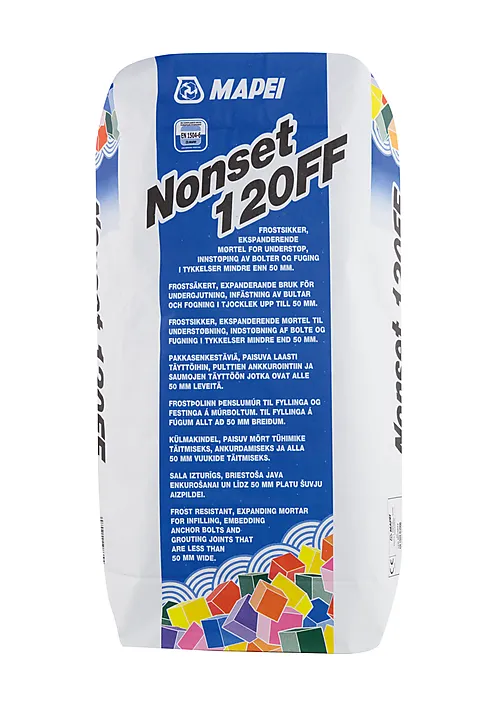 Mørtel ekspanderende understøp 30 mm frostfri 25 kg