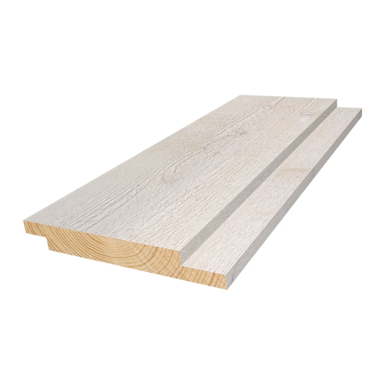 Dobbeltfalset kledning rettkant 19x148 mm grunnet visir gran null - null - 3 - Miniatyr