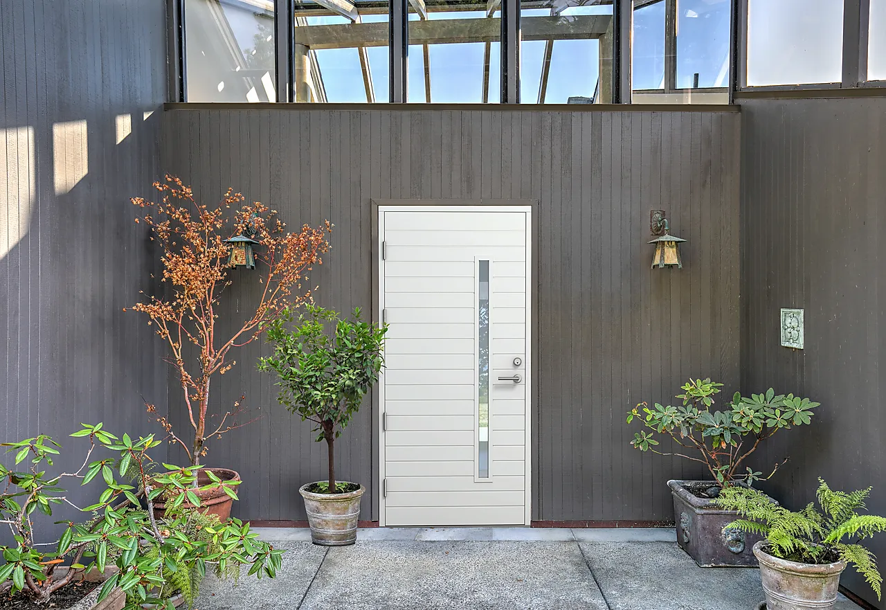 Ytterdør Fjell 07 hvit høyre 90x200 cm null - 90x200 cm - 2 - Miniatyr