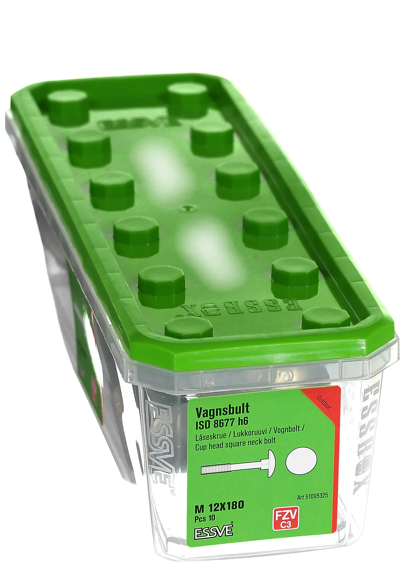 Låseskrue din 603 fzv m 12x180essbox -10 Låseskrue din 603 fzv m 12x180essbox -10