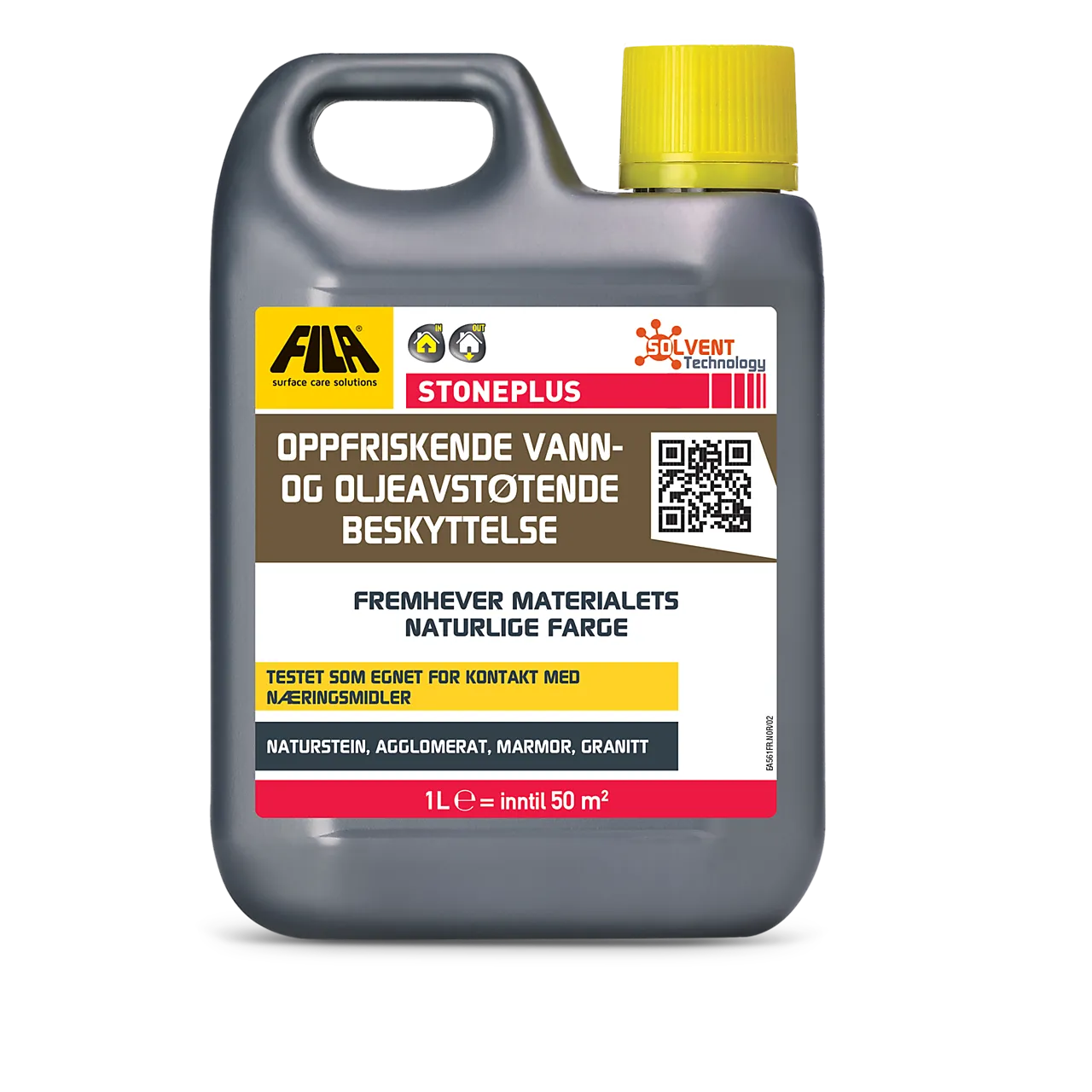 Impregnering stoneplus 1l fila fremhever steins naturlige utseende