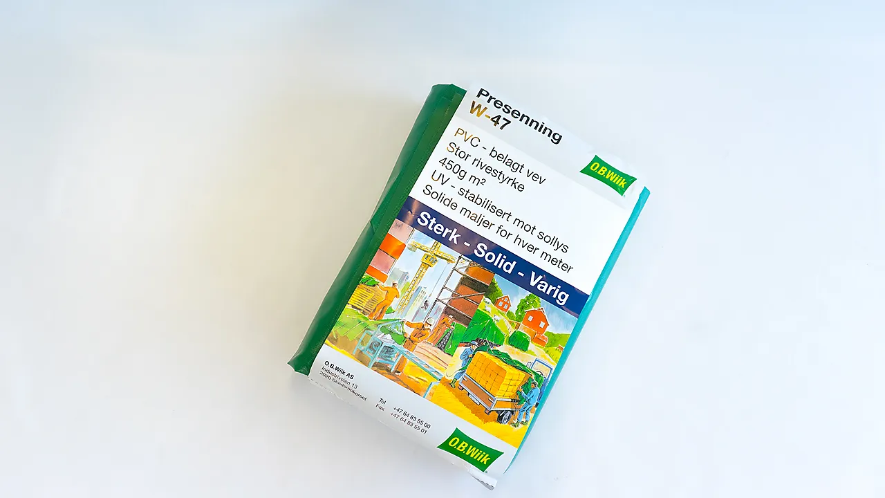 Presenning grønn PVC 6x8 meter 450 gr/m2 null - null - 3 - Miniatyr