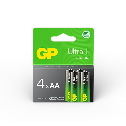 Batteri Ultra Plus Alkaline GP AA/LR6 4 stk