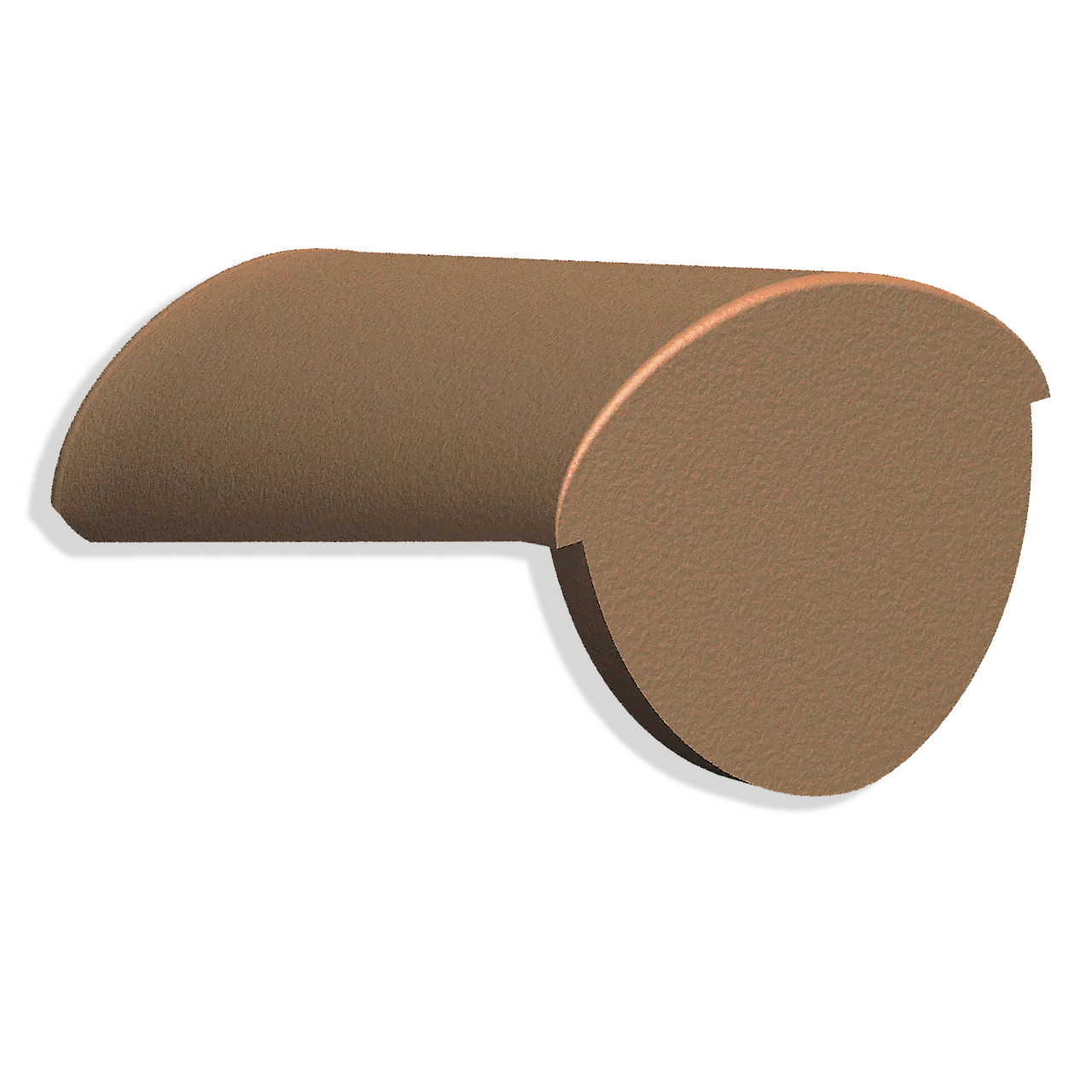 Møneslutt teglrød ubehandlet rett ende