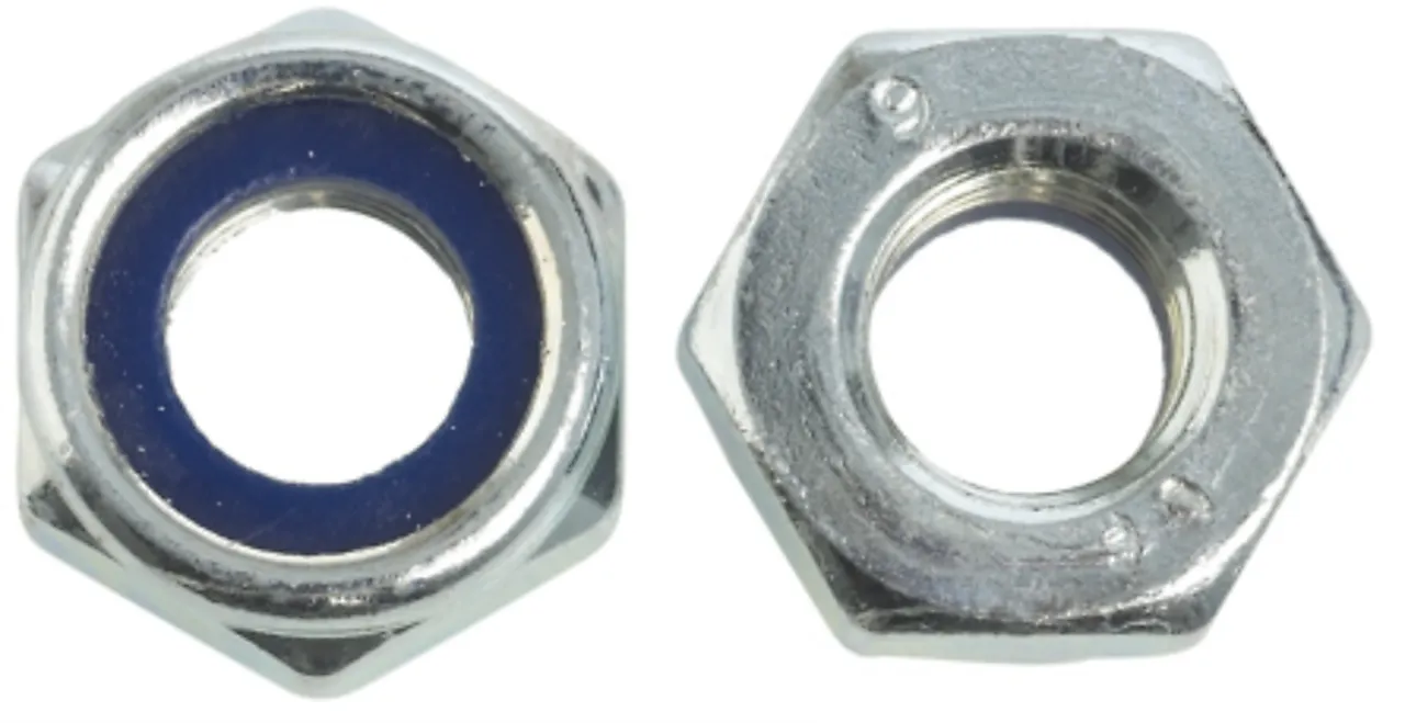 Låsemutter kvalitet 6 med nylonring M8 14 stk