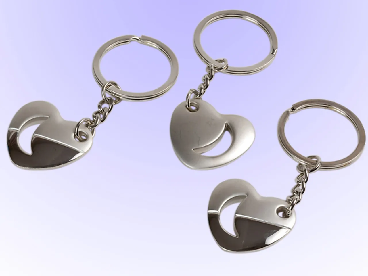 Nøkkelanheng hjerte/halvmåne