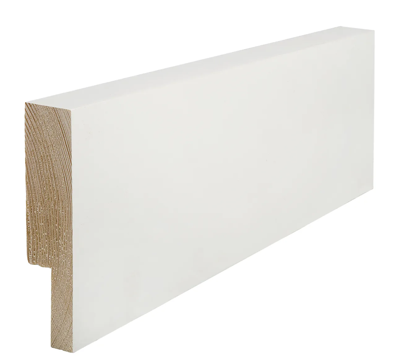 Utforing furu laminert hvit bomull S0502-Y 18x95x2400 mm