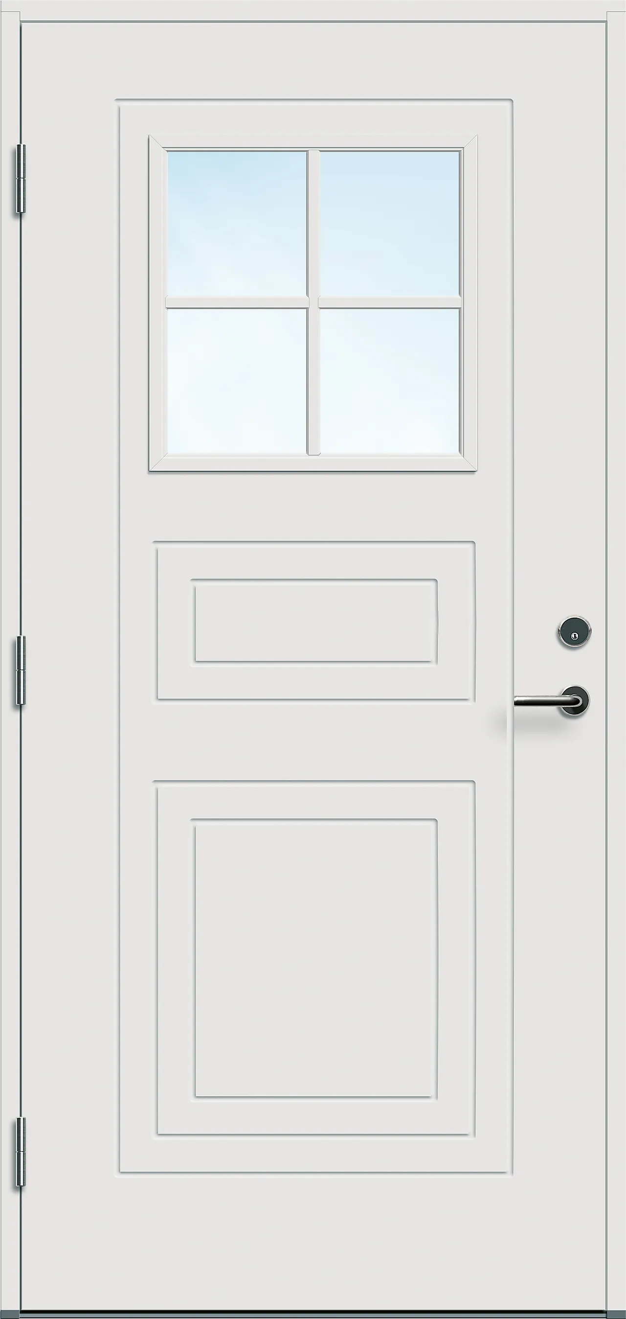 Ytterdør Utvik hvit venstre 80x200 cm null - 80x200 cm - 2 - Miniatyr