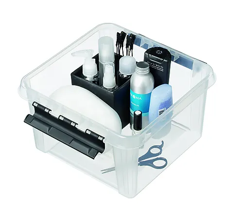 Oppbevaringsboks classic 12 med lokk 8 liter 28x28x17 cm