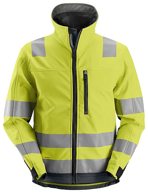 Jakke softshell highvis gul/mørk grå XXXL