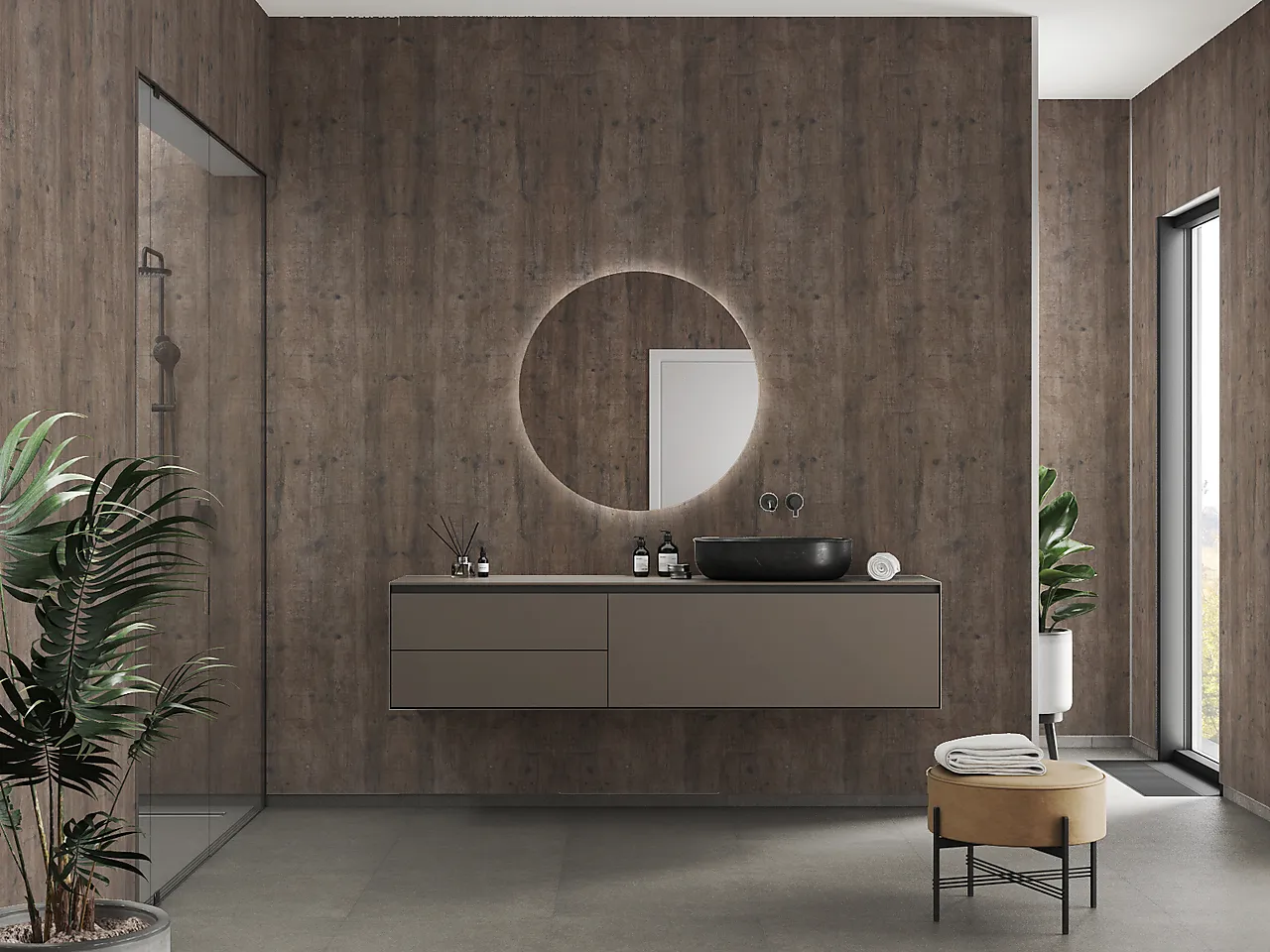 Fibo baderomsplate Rough Wood 10x620x3020mm null - null - 2 - Miniatyr