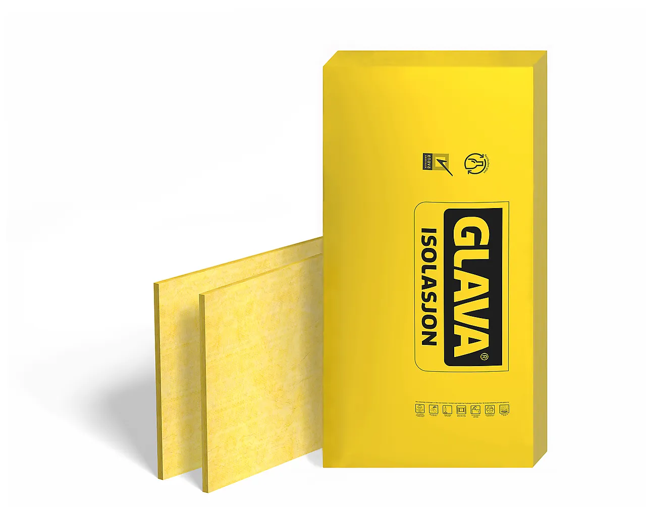 Isolasjon trinnlydplate 20x570x1200 mm