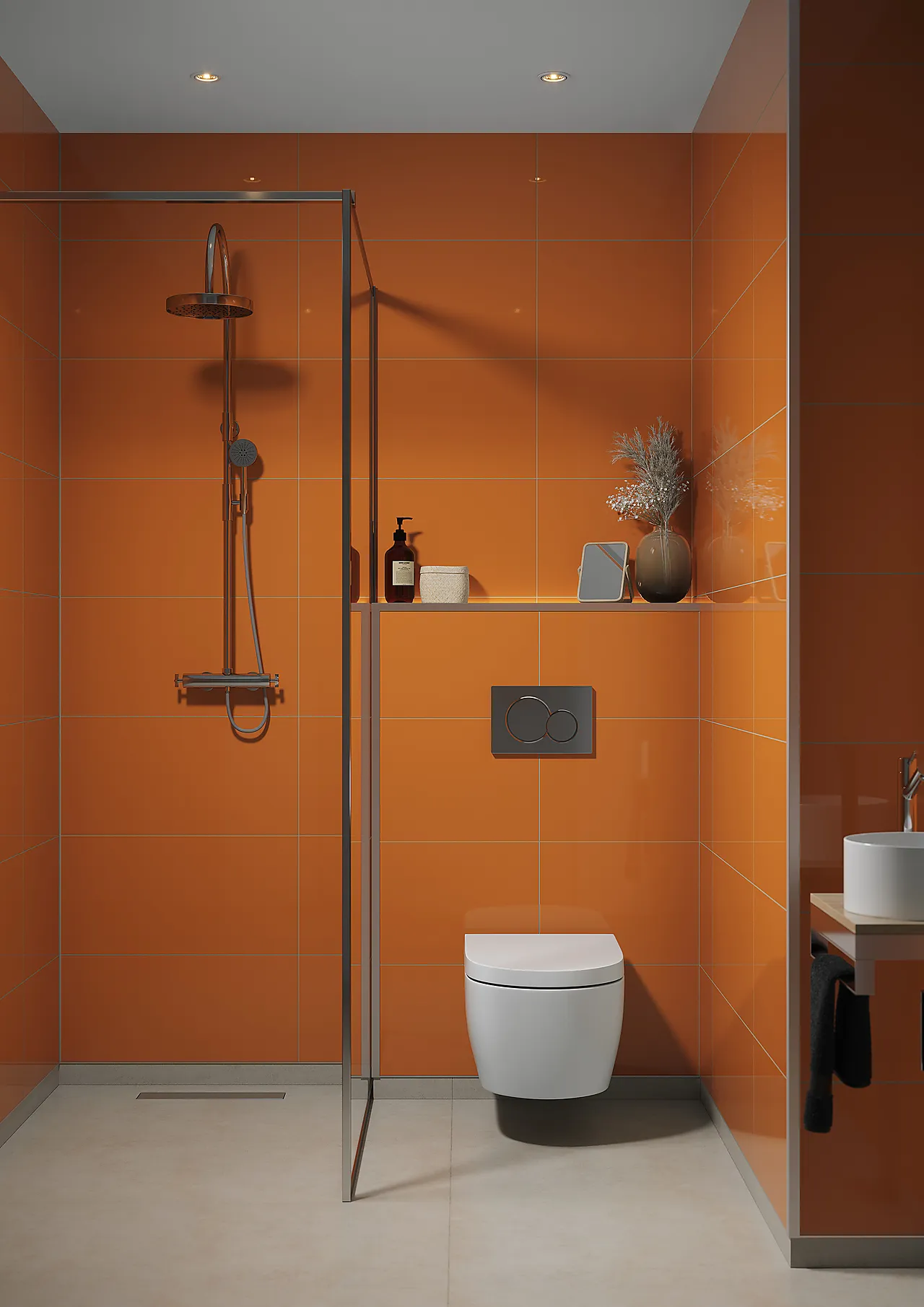 Baderomspanel 2122M6030 orange null - 60x30 - 2 - Miniatyr