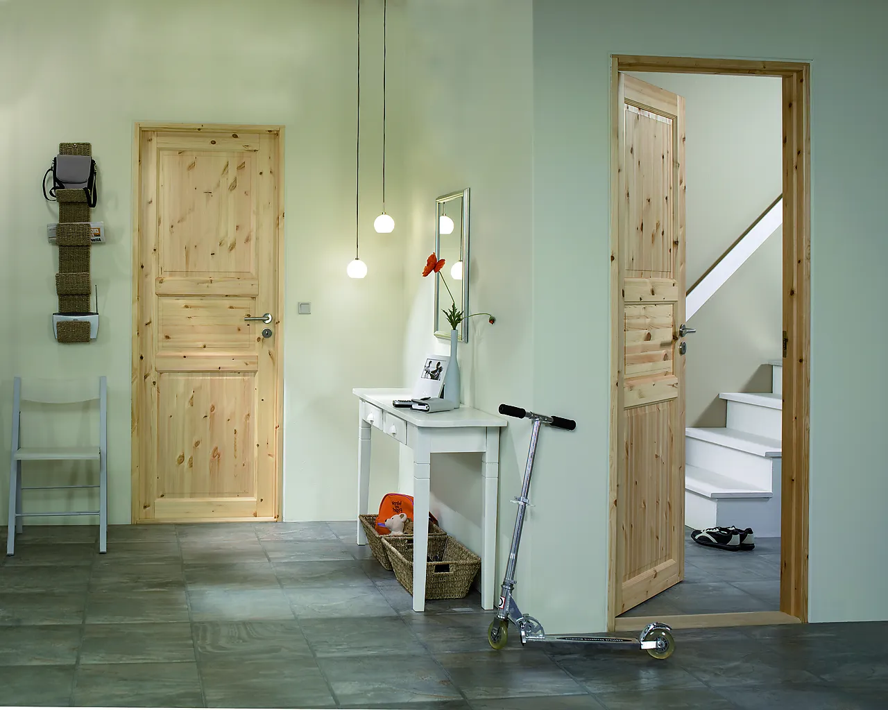 Dørbl tradition 03 10x20 ubh furu tett heltredør 3 speil null - null - 3 - Miniatyr