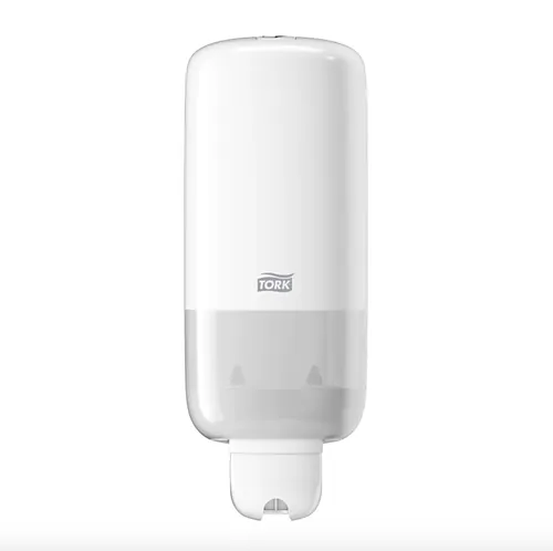 Dispenser for håndsåpe hvit plast