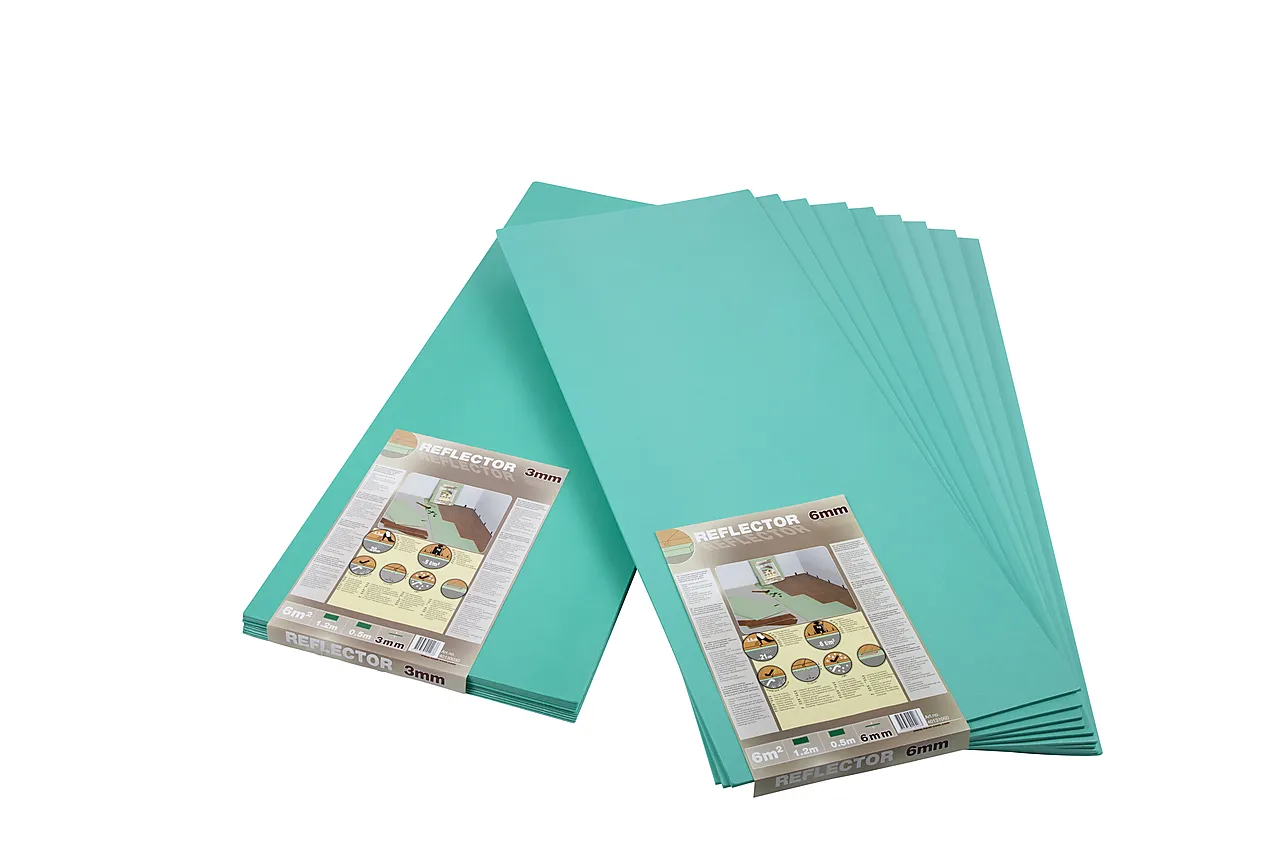 Reflektorplate 0,6 m2 3mm heatcom varmegulv Reflektorplate 0,6 m2 3mm heatcom varmegulv