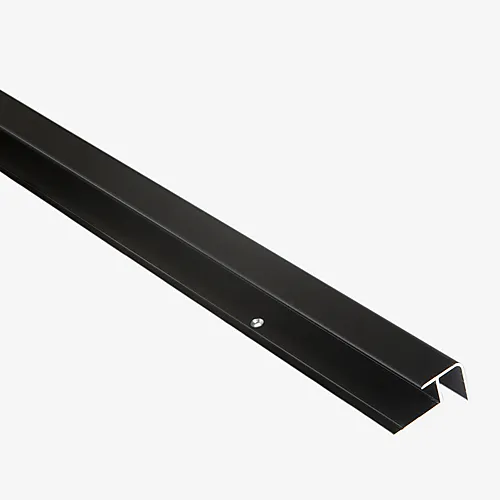 Hjørneprofil utvendig sort aluminium 3000 mm