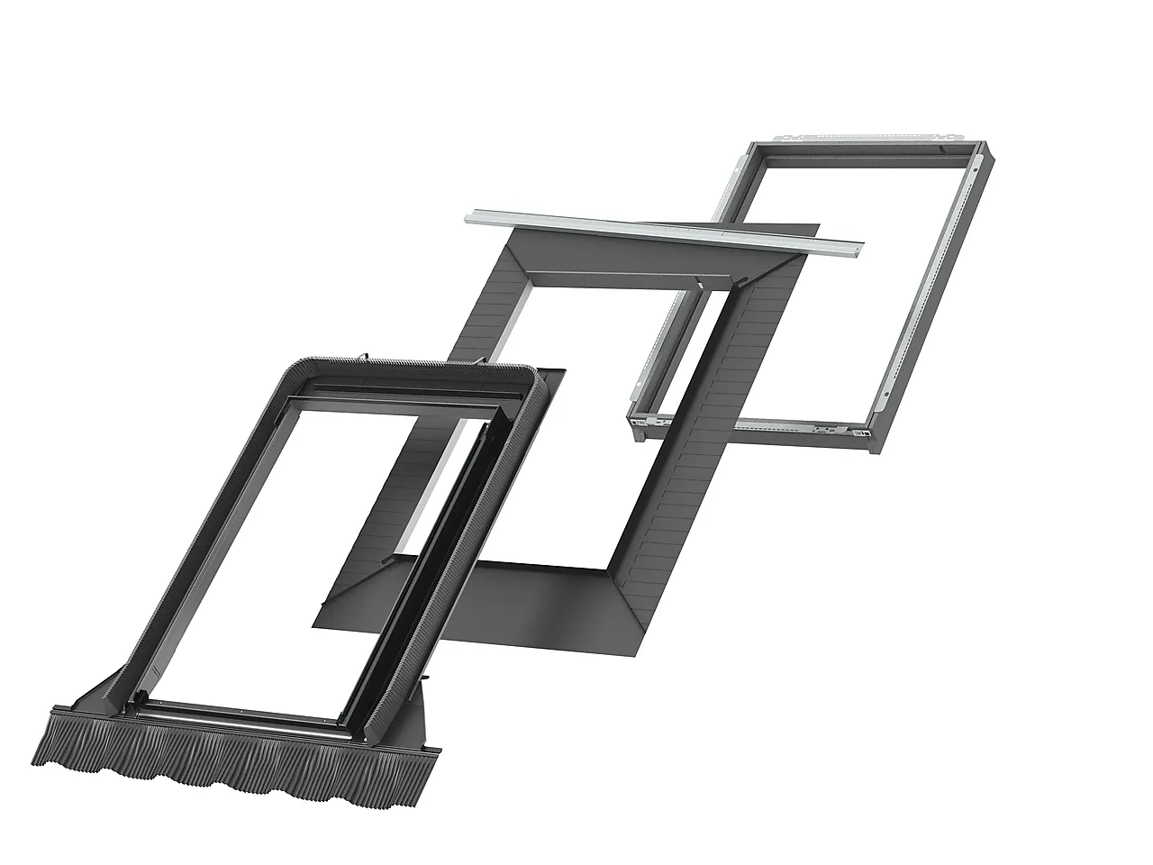 Velux inndekning 94x118 edw 2000 med bdx og bfx for profilerte tak null - 94x118 cm - 2 - Miniatyr