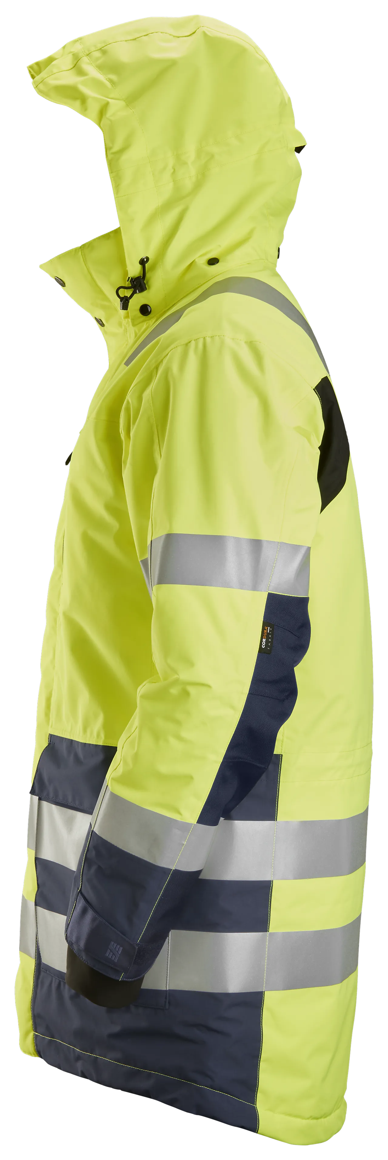 Arbeidsparkas high-vis gul/mørk grå str XS null - XS - 2 - Miniatyr