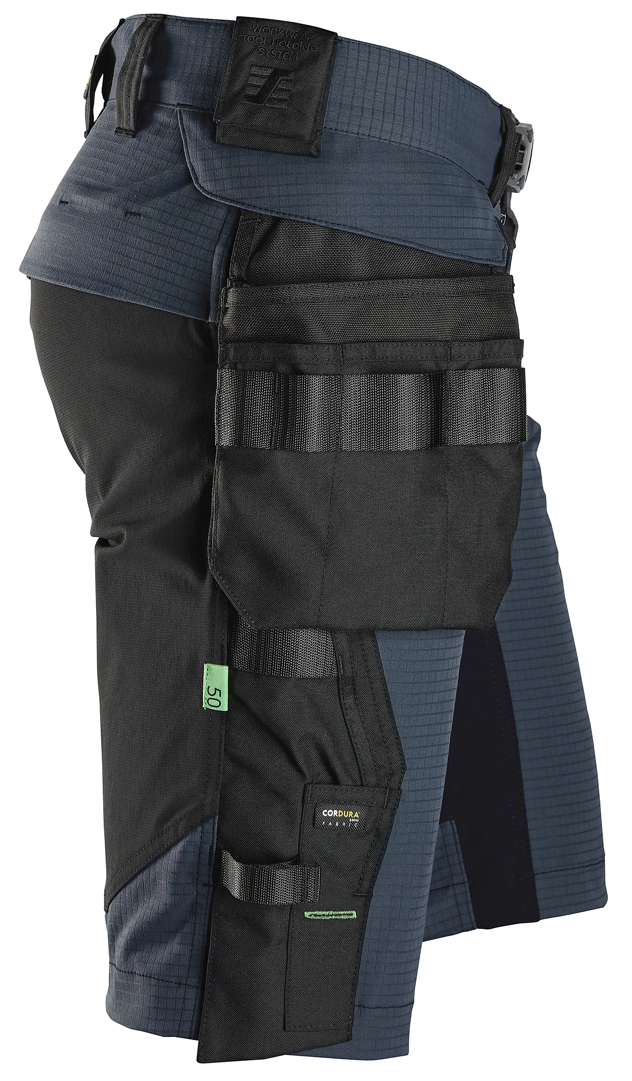 Shorts elastisk mørk blå str 46 null - null - 3 - Miniatyr