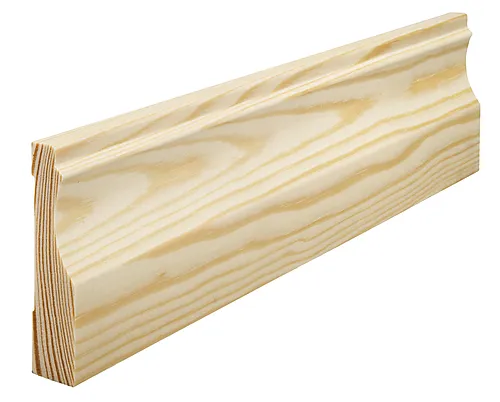 Gulvlist furu ubehandlet 15 x 70 mm antikk