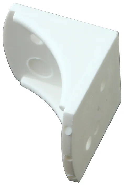Møbelvinkel plast 35 mm hvit