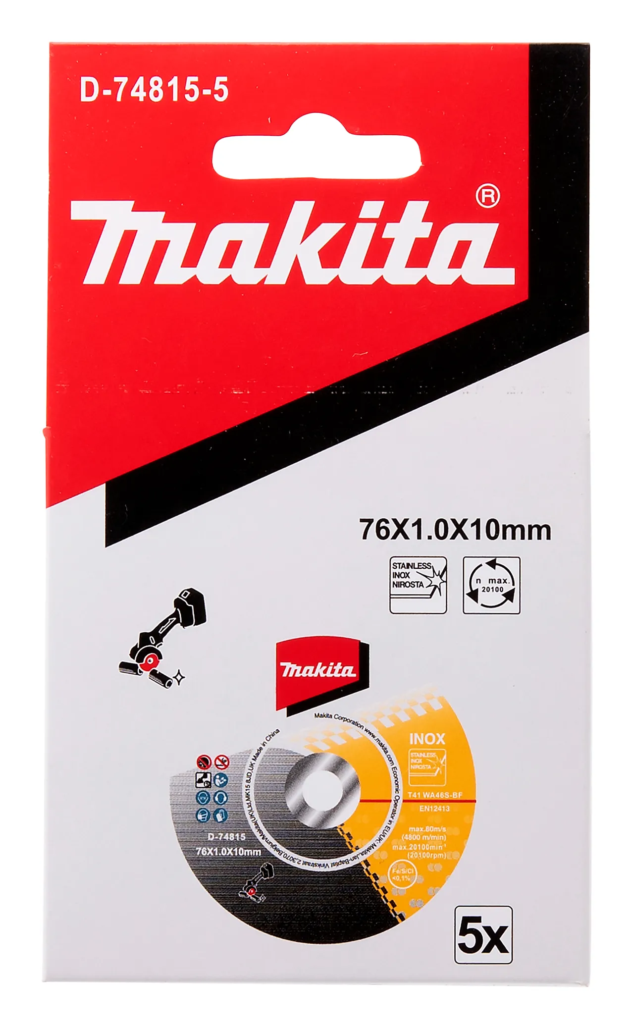 Makita Kappeskive 76x10 mm D-74815-5 for Metall null - 1 - 3 - Miniatyr