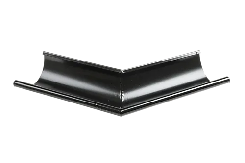 Utvendig vinkel 45grader 125mm sort