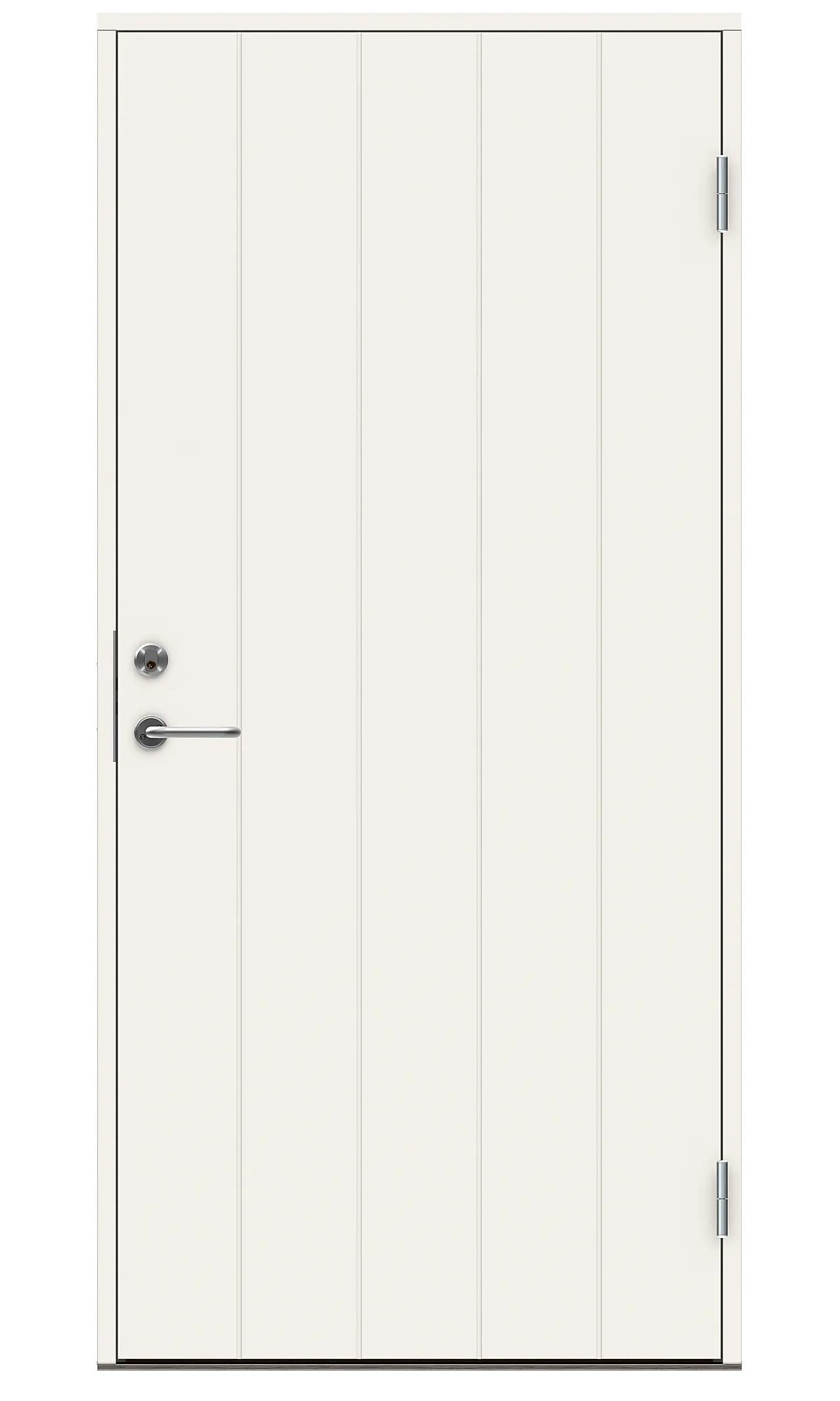 Dørsett yd p-100 10x21v hvit m/sylinder clever-line