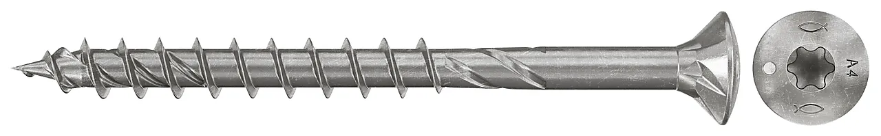 Treskrue syrefast A4 linsehode TX 5x60 mm 100 stk Treskrue syrefast A4 linsehode TX 5x60 mm 100 stk